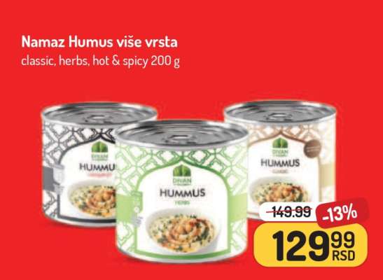 Namaz Humus više vrsta