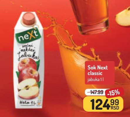 Sok Next classic jabuka 1l