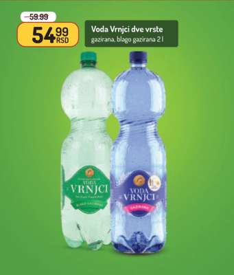 Voda Vrnci dve vrste