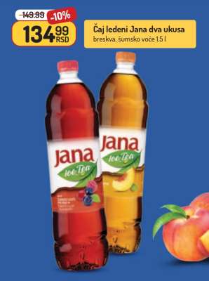 Čaj ledeni Jana dva ukusa