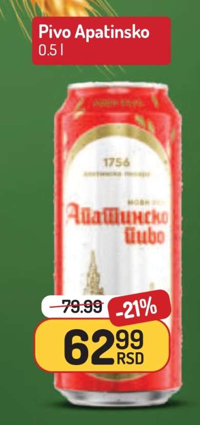 Pivo Apatinsko 0,5l