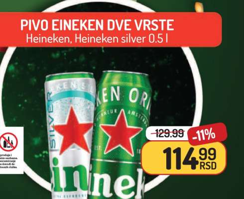 Pivo Heineken dve vrste