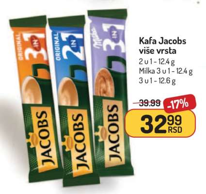 Kafa Jacobs više vrsta