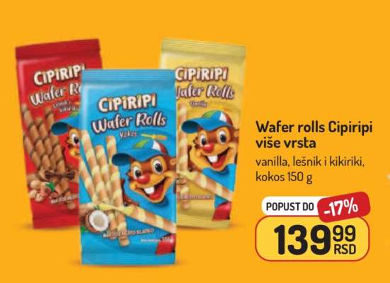 Wafer Rolls Cipiripi