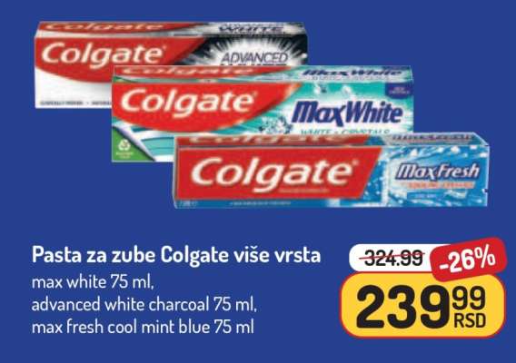 Pasta za zube Colgate više vrsta