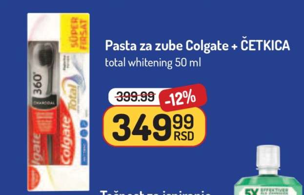 Pasta za zube Colgate + ČETKICA