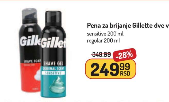 Pena za brijanje Gillette
