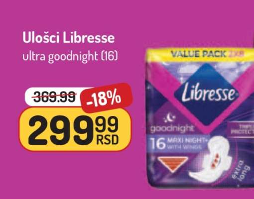 Ulošci Libresse Ultra Goodnight (16)