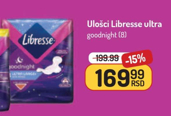 Ulošci Libresse ultra goodnight (8)