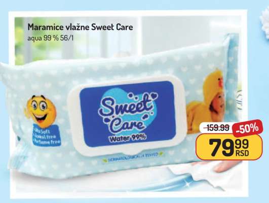 Maramice vlažne Sweet Care