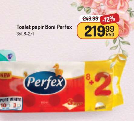 Toalet papir Boni Perfex