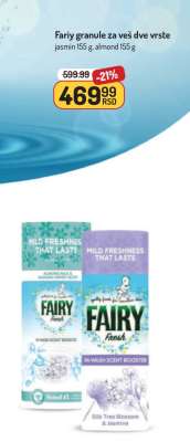 Fairy granule za veš dve vrste