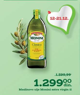 Maslinovo ulje Monini extra virgin 1l