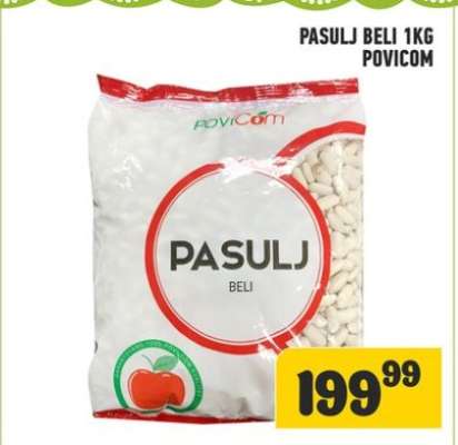 Pasulj Beli 1kg Povicom