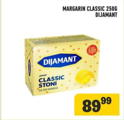 Margarín Classic 250g Dijamant