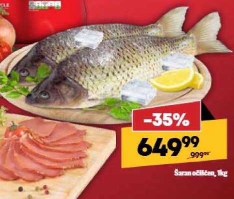 Šaran očišćen 1kg