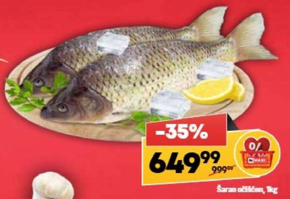 Šaran očišćen 1kg