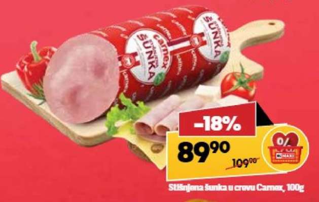 Štijljena šunka u crevu Carnex, 100g