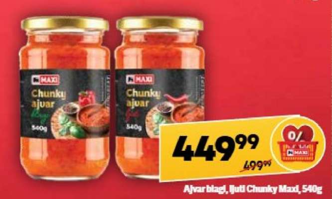 Ajvar blagi ljuti Chunky Maxi 540g