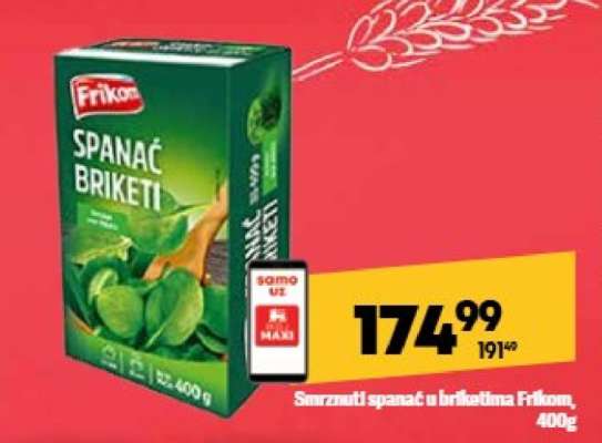 Frikom Spanać Briketi