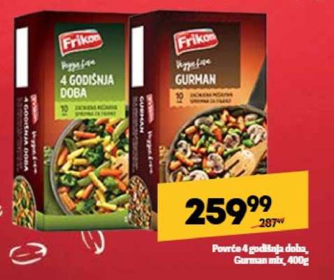 Povrće 4 godišnja doba, Gurman mb, 400g