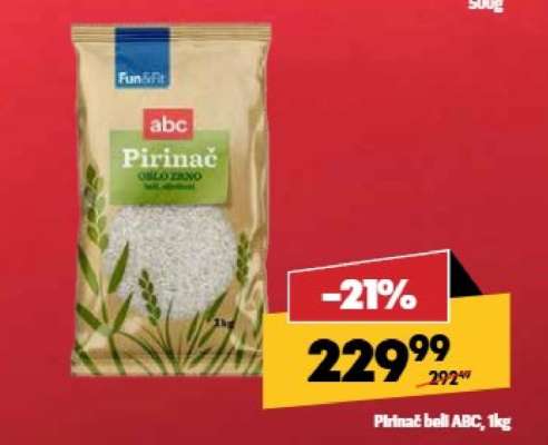 Pirinač beli ABC 1kg