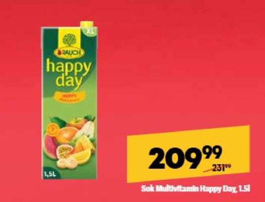 Sok Multivitamin Happy Day, 1,5l