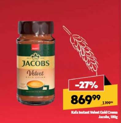 Kafa instant Velvet Gold Crema Jacobs, 180g