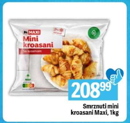 Smrznuti mini kroasani Maxi 1kg