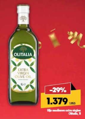 Ulje maslinovo extra virgine Olitalia, 1l