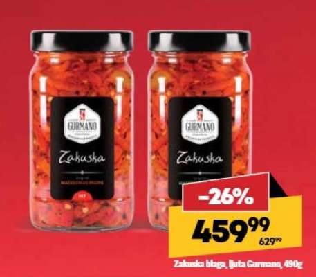 Zakuska blaga ljuta Gurmano 490g