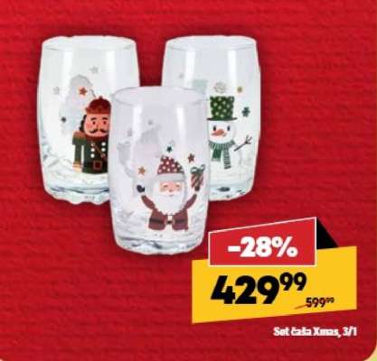 Set Čaša Xmas, 3/1