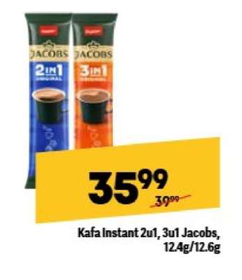 Kafa instant 2u1, 3u1 Jacobs, 12.4g/12.6g