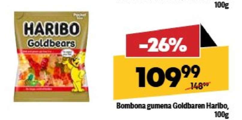 Bombona gumena Goldbaren Haribo 100g