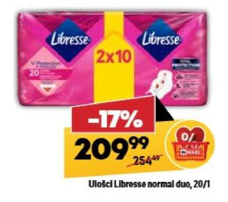 Ulošci Libresse normal duo 20/1
