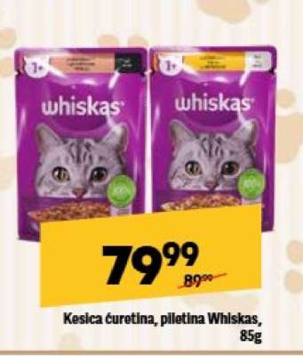 Kesica ćuretina , piletina Whiskas 85g