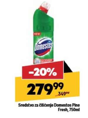 Sredstvo za čišćenje Domestos Pine Fresh, 750ml