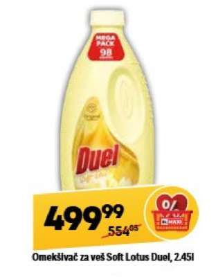 Omekšivač za veš Soft lotus Duel 2,45l