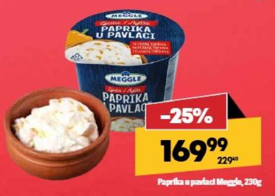 Paprika u pavlaci Meggle 230g