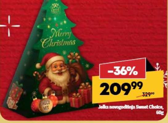 Jelka novogodišnja Sweet Choice, 60g