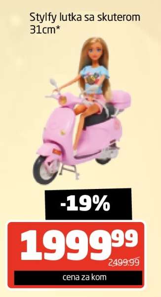 Stylfy lutka sa skuterom 31cm