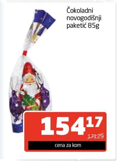 Čokoladni novogodišnji paketić 85g