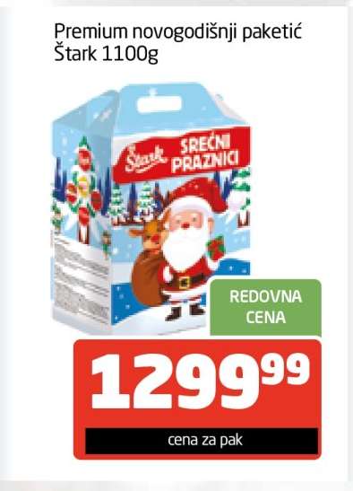 Premium novogodišnji paketić Štark 1100g