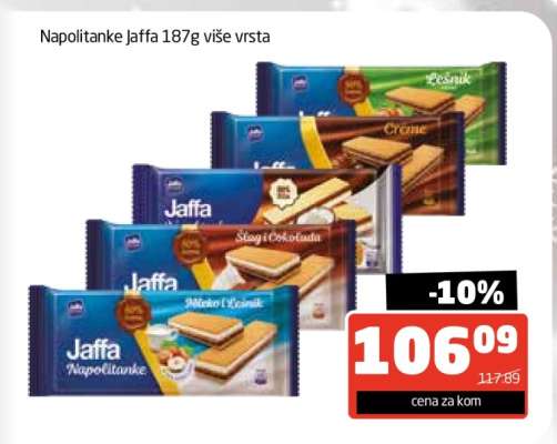 Napolitanke Jaffa 187g više vrsta