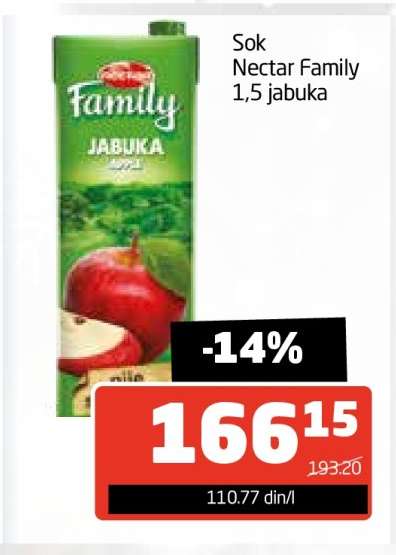 Sok Nectar Family 1,5 jabuka