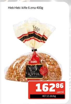 Hleb Hleb i kifle 6 zrna 400g