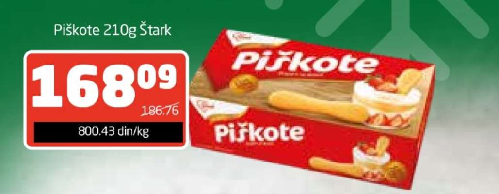 Piškote 210g Štark