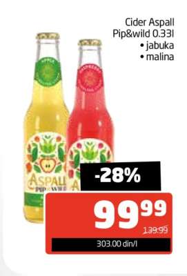 Cider Aspall Pip&wild 0.33l