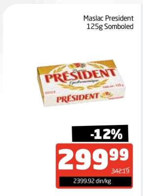 Maslac President 125g Somboled