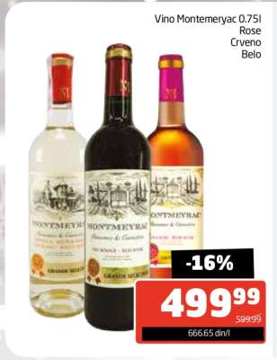 Vino Montemeryac 0.75l